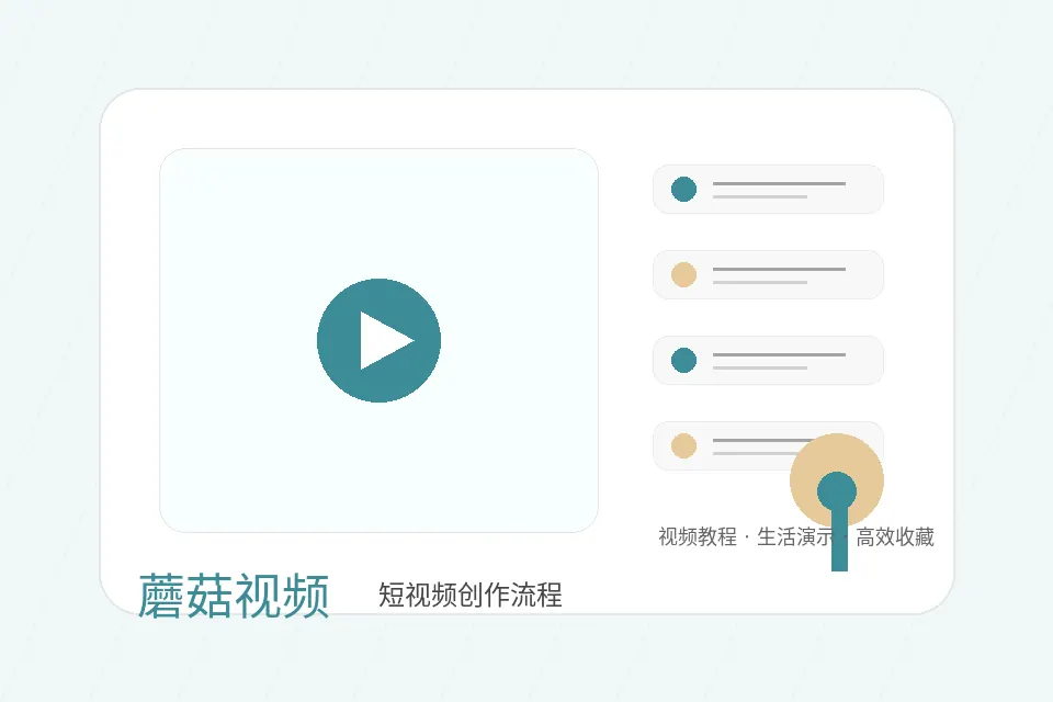 蘑菇视频短视频创作流程解析品牌视频封面